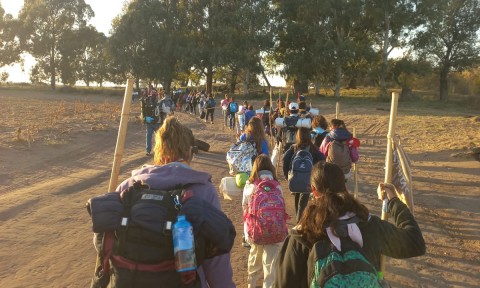 El grupo scout hizo su primer campamento del año