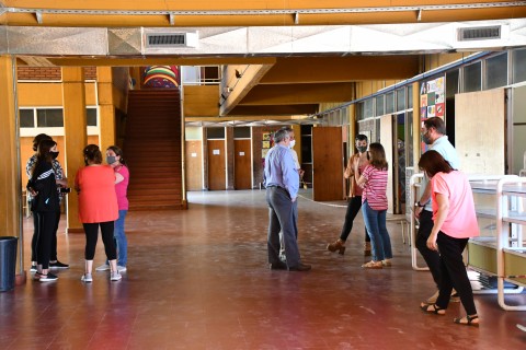 Nosetti recorrió la obra de la Unidad Académica