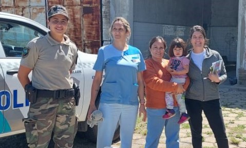 Campaña de vacunación en zona rural