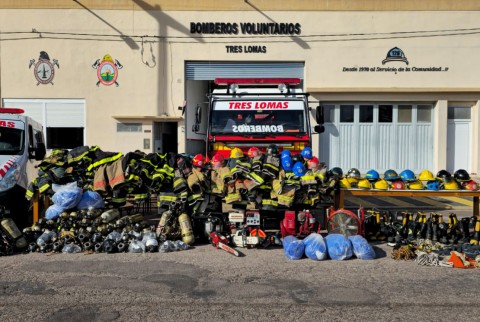 Los bomberos recibieron una importante donación de la 911 FUND