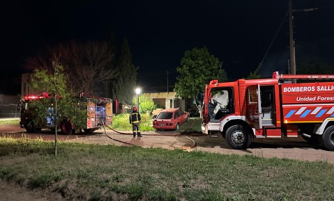 Incendio en un domicilio del barrio San Juan