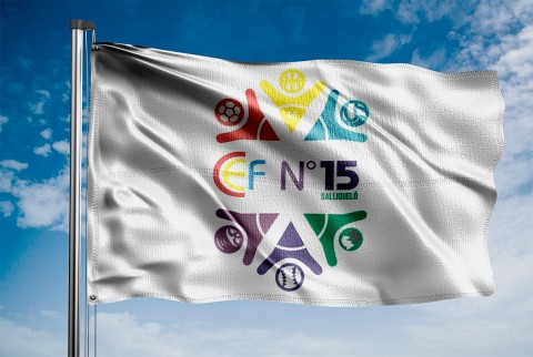 El CEF N° 15 ya tiene bandera propia