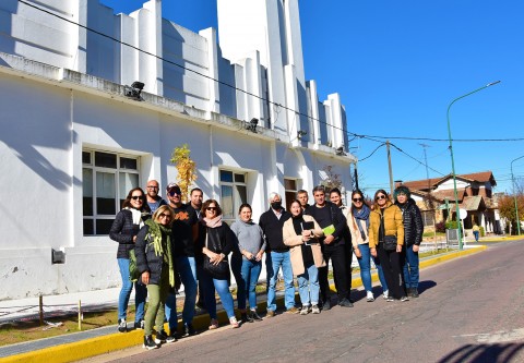 El Colegio de Arquitectos de Pehuajó visitó la obra de Salamone