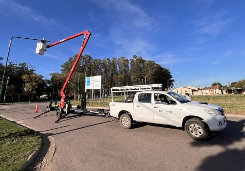 Colocación de luminaria LED y mejoras en el Hospital Municipal