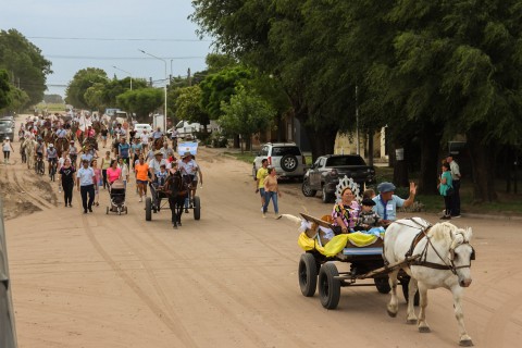 La procesión de la Virgen Gaucha recorrió las calles de la ciudad