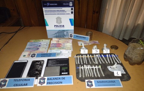 Allanamiento y detención por comercialización de marihuana