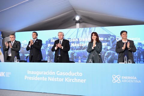 Inauguraron formalmente el Gasoducto Presidente Néstor Kirchner