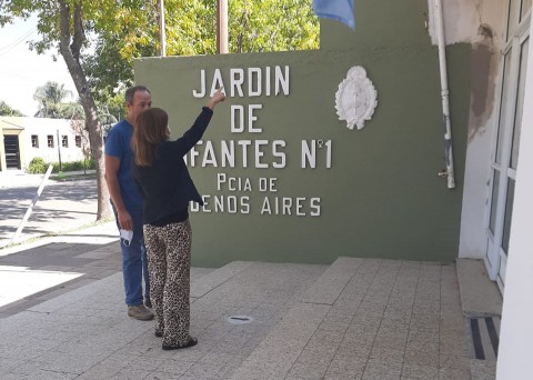 Avanzan las mejoras en el Jardín de Infantes 901