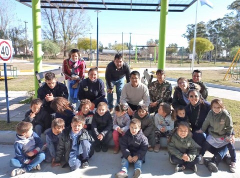 Jornada de educación vial en la Plaza Bomberos Voluntarios