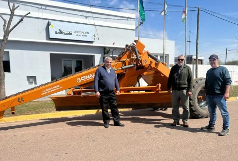 Llegó una nueva lámina niveladora para Quenumá