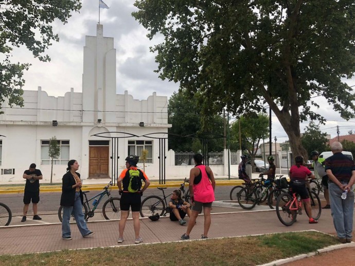 Recorrió la región la “Primera travesía Rural Bike Salamónica”