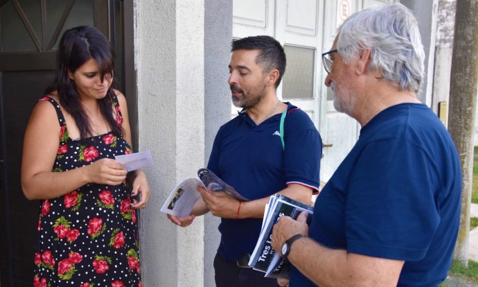 Carrera continúa recorriendo la ciudad junto a su equipo de gobierno