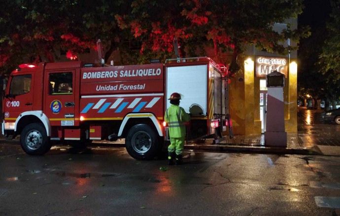 El temporal causó daños en viviendas y locales comerciales 