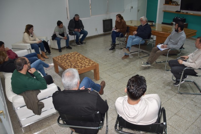 El intendente recibió a integrantes de la Cámara de Comercio