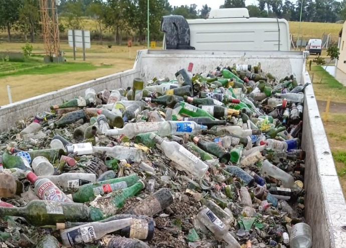 La planta de RSU recuperó más de 13 toneladas de vidrio 