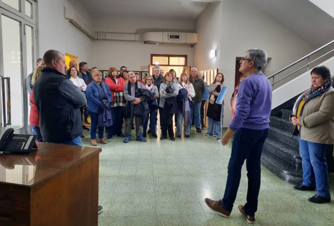Gran cantidad de participantes en la visita guiada al Palacio Municipal