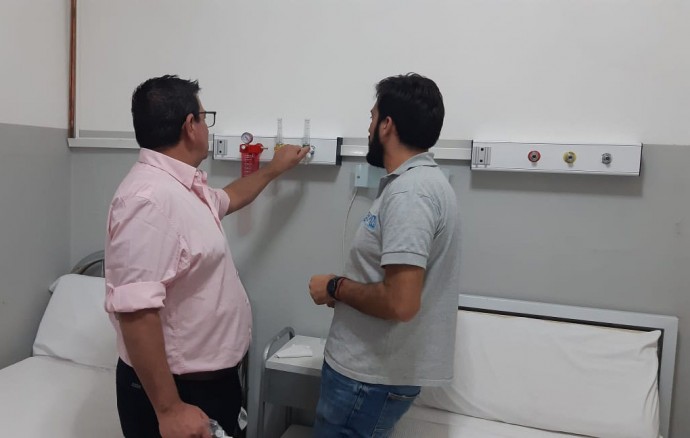 Nuevo sistema de distribución de oxígeno en el Hospital Municipal