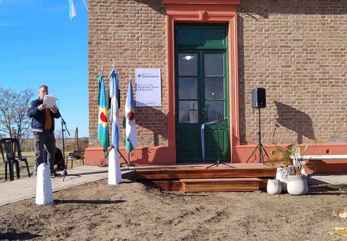 Inauguraron la Oficina de Desarrollo Social y Educación en Quenumá