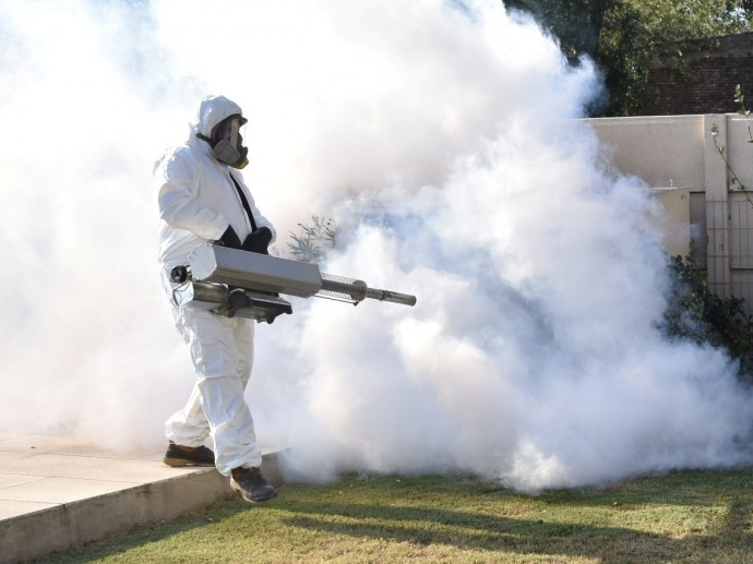 Fumigaron por protocolo para el bloqueo del Aedes Aegypti