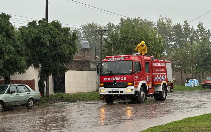 Fuertes lluvias en la región: Salliqueló registró más de 120 mm en pocas horas