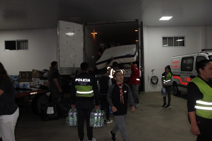 Las donaciones de Salliqueló partieron rumbo a Bahía Blanca