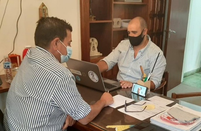 Pacheco participó de una reunión virtual con el ministro Gollán  