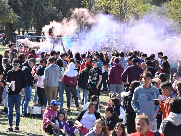 Se festejó el día de la primavera y del estudiante en la ruta