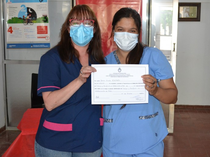 Trabajadoras del hospital se capacitaron en limpieza y desinfección 