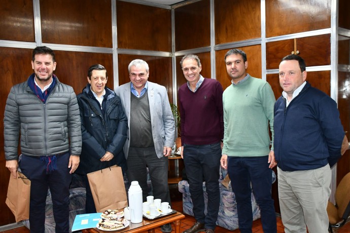 Nosetti recibió a Katopodis y recorrieron la ciudad