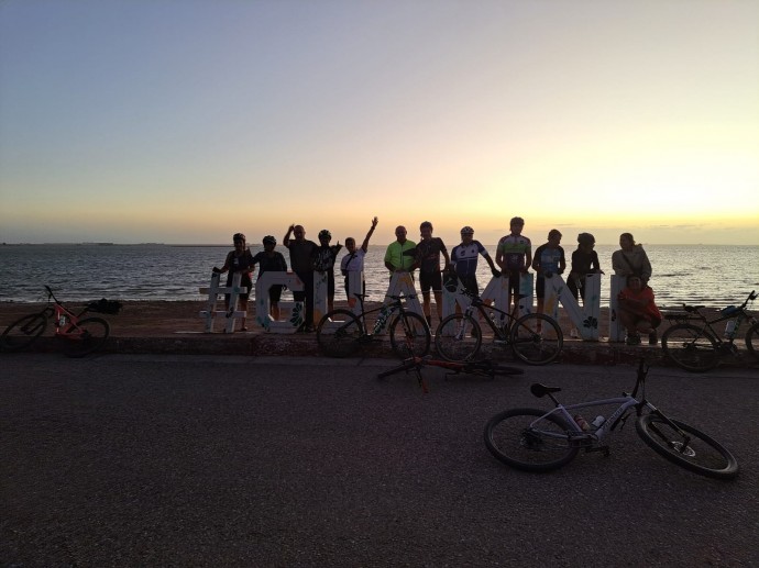 Recorrió la región la “Primera travesía Rural Bike Salamónica”