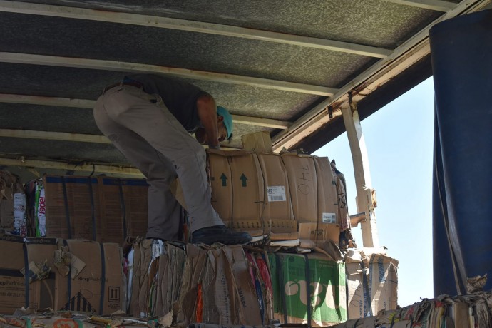 Nueva venta de material reciclado en Pellegrini