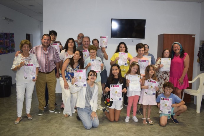 Entrega de diplomas en el Taller Protegido