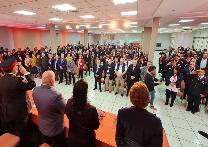 Los Bomberos Voluntarios de la Provincia se reúnen en Salliqueló