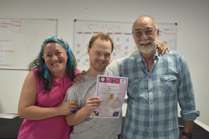 Entrega de diplomas en el Taller Protegido