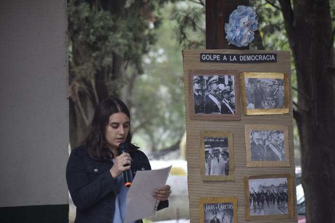 Acto por el Día de la Memoria en la Escuela Secundaria Agraria N° 1