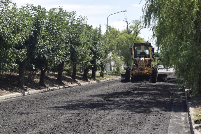 Nuevas tareas de repavimentación en el casco urbano