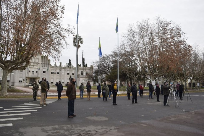 Acto por el Día de la Independencia en Pellegrini