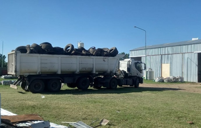 Enviaron a reciclaje diez mil kilogramos de neumáticos en desuso 