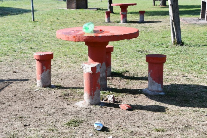 Vandalismo en el Paseo del Lago y el ex Matadero Municipal