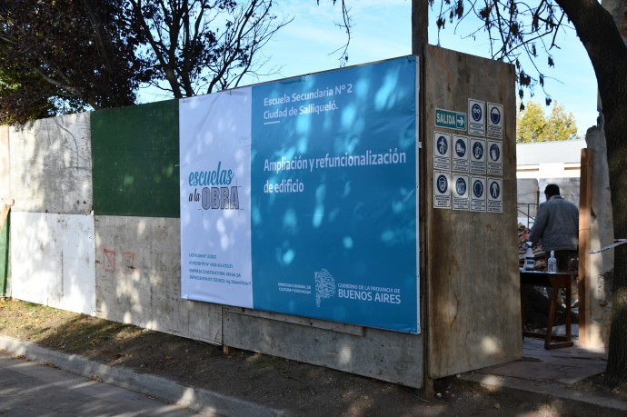 Avanza la obra en la Escuela Secundaria N° 2