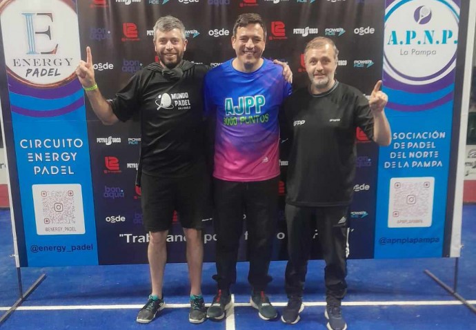 Sergio Andrés e Ivan Verna campeones de padel en La Pampa