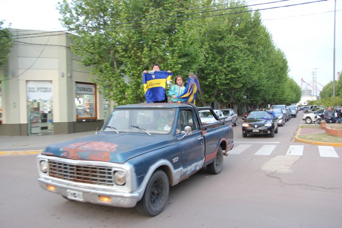 Los hinchas de Boca festejaron la obtención de la Liga