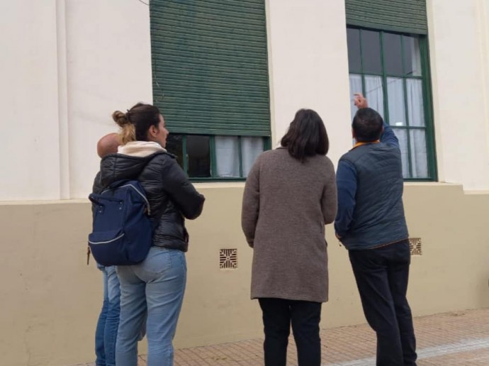 Trabajos de refacción en la Escuela Primaria N° 1