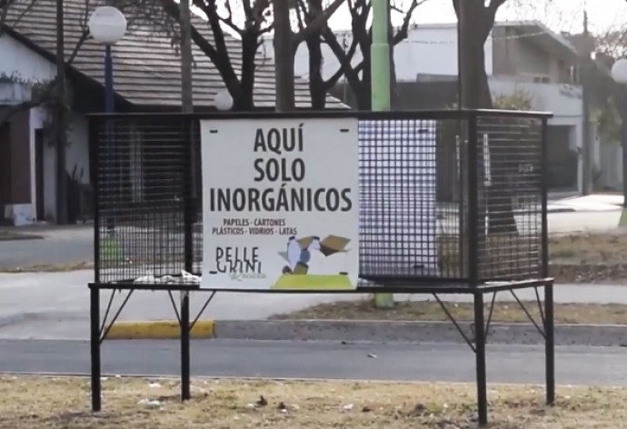 Colocaron cestos para residuos inorgánicos