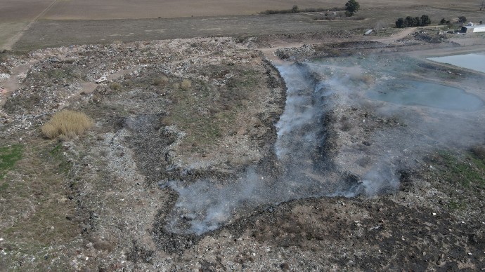 Gran preocupación por la quema del basurero municipal