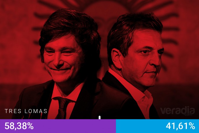 Ganó Javier Milei en Tres Lomas