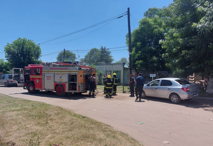 Principio de incendio en una vivienda de calle Villegas