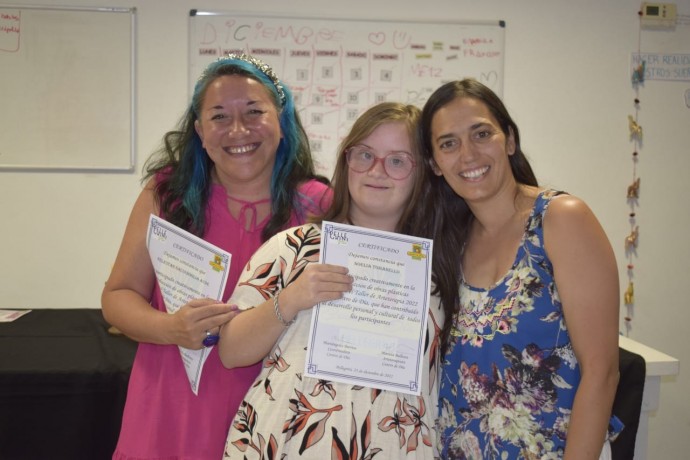 Entrega de diplomas en el Taller Protegido