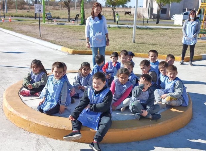 Jornada de educación vial en la Plaza Bomberos Voluntarios