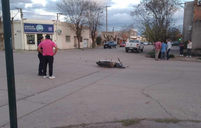 Accidente en la esquina de Juncal y Pueyrredón